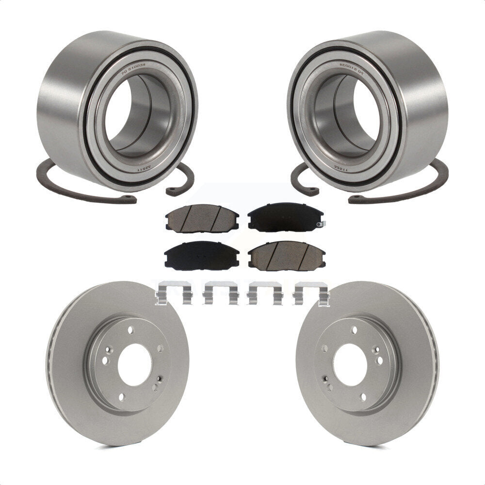 Wheel Bearing Coated Disc Brake Rotors And Pads Front Kit For Hyundai Santa Fe