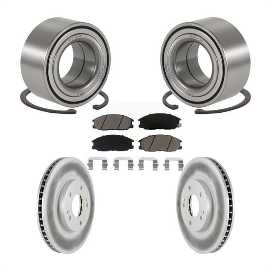 Wheel Bearing Coated Disc Brake Rotors And Pads Front Kit For Hyundai Santa Fe