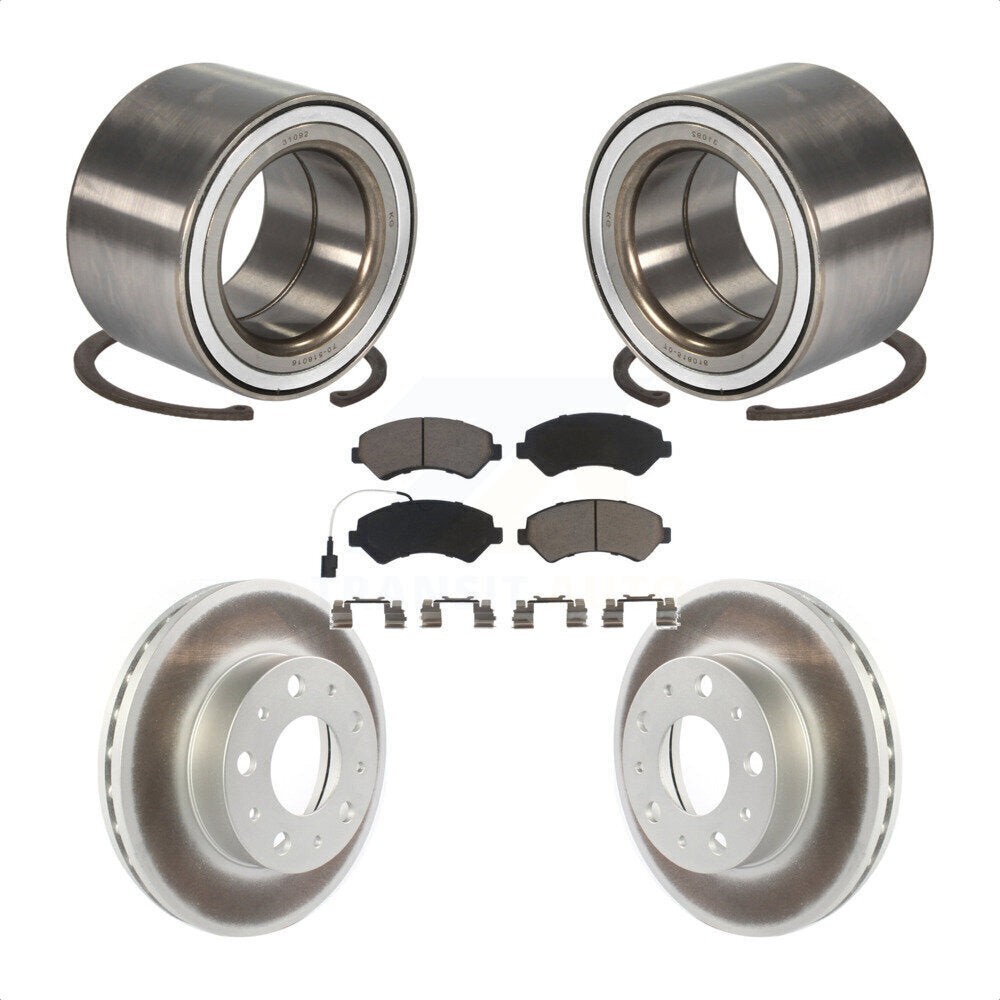 Wheel Bearing Coated Brake Rotor Pads Front Kit For Ram ProMaster 2500 3500 1500
