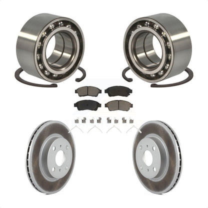 Wheel Bearing Coated Disc Brake Rotor Pad Front Kit For Toyota Corolla Geo Prizm