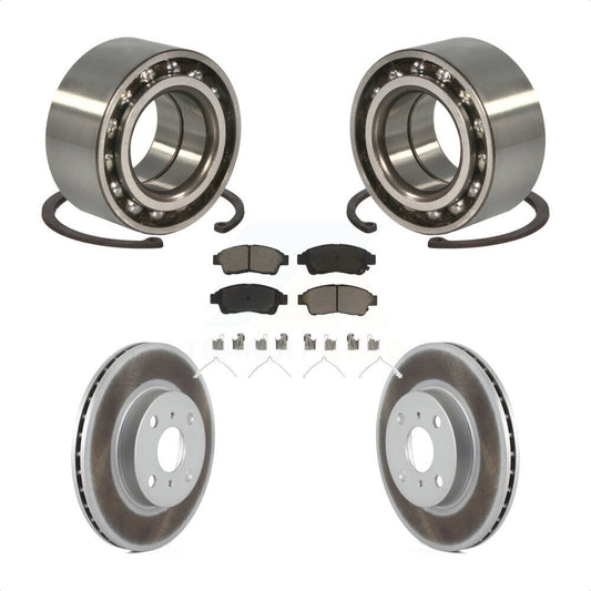 Wheel Bearing Coated Disc Brake Rotor Pad Front Kit For Toyota Corolla Geo Prizm