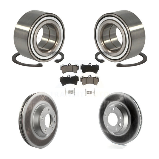 Wheel Bearing Coat Brake Rotor Pad Front Kit For Audi Q7 Porsche Cayenne Touareg