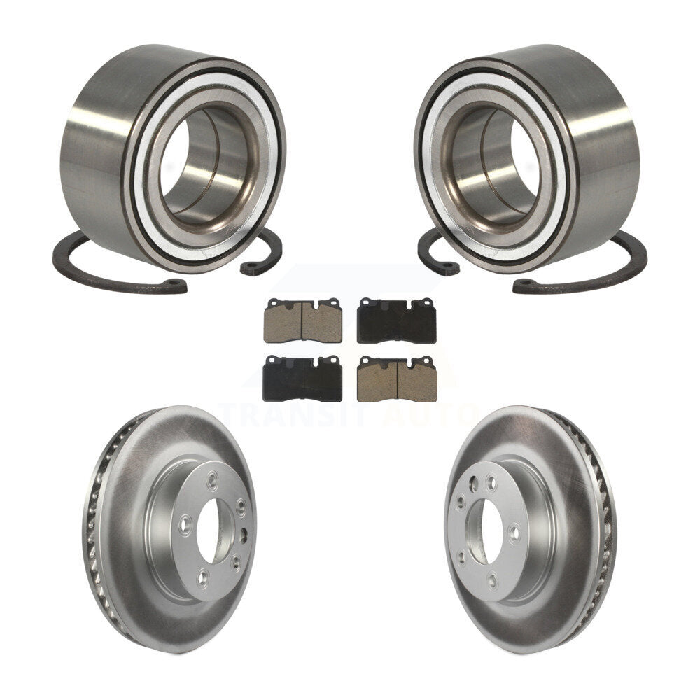 Wheel Bearing Coated Disc Brake Rotors And Pads Front Kit For Volkswagen Touareg