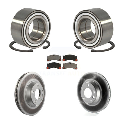 Wheel Bearing Coated Disc Brake Rotors And Pads Front Kit For Porsche Cayenne
