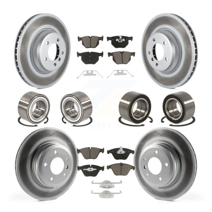 Bearing Coated Brake Rotor & Pad Front Rear Kit (10Pc) For BMW 335i xDrive 335xi