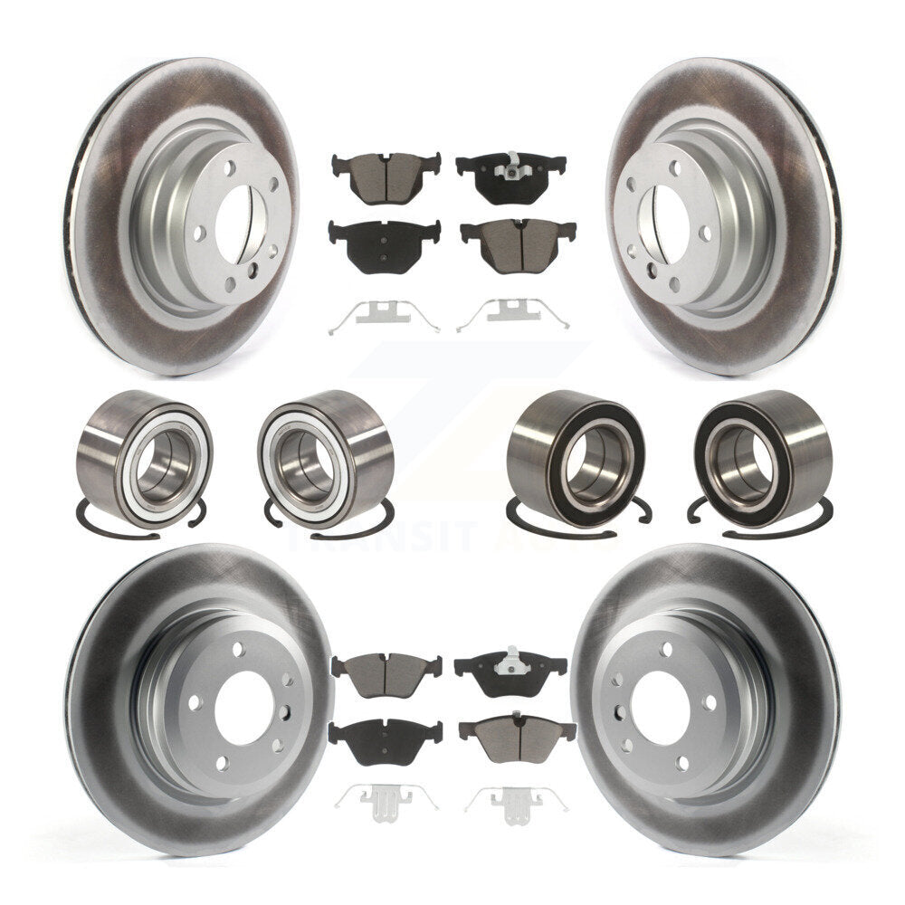 Bearing Coated Disc Brake Rotor And Pad Front Rear Kit (10Pc) For 2006 BMW 330xi