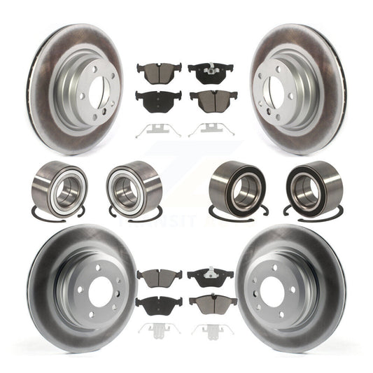 Bearing Coated Disc Brake Rotor And Pad Front Rear Kit (10Pc) For 2006 BMW 330xi