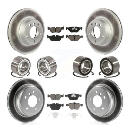 Bearings Coated Disc Brake Rotors And Pads Front Rear Kit (10Pc) For BMW 328xi