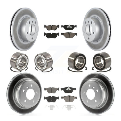 Bearing Coated Disc Brake Rotor & Pads Front Rear Kit (10Pc) For BMW 328xi 325xi
