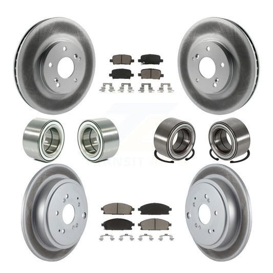 Bearing Coated Brake Rotor And Pad Front Rear Kit (10Pc) For 2003-2006 Acura MDX