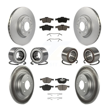 Bearing Coated Brake Rotor & Pad Front Rear Kit (10Pc) For 2006 Mazda 5 To 02 06