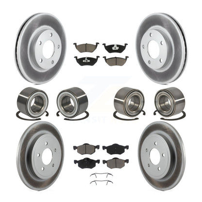 Bearing Coat Brake Rotor Pad Front Rear Kit (10Pc) For Ford Escape Mazda Tribute