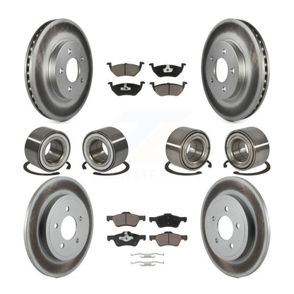 Bearing Coat Brake Rotor Pad Front Rear Kit (10Pc) For Ford Escape Mazda Tribute