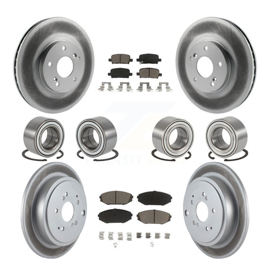 Bearing Coated Brake Rotor And Pad Front Rear Kit (10Pc) For 2001-2002 Acura MDX