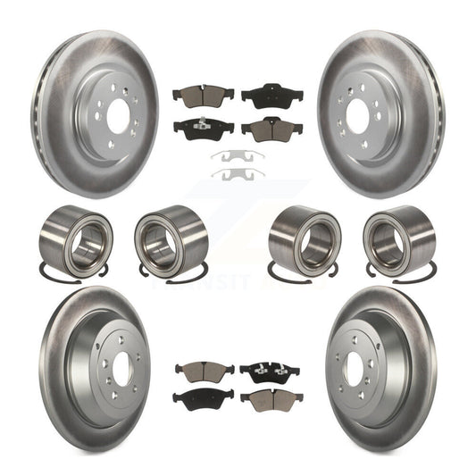 Bearing Coat Brake Rotor Pad Front Rear Kit (10Pc) For 10-11 Mercedes-Benz ML450