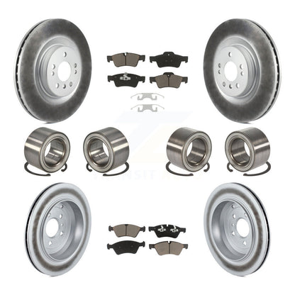 Bearing Coat Brake Rotor Pad Front Rear Kit (10Pc) For Mercedes-Benz GL350 GL320