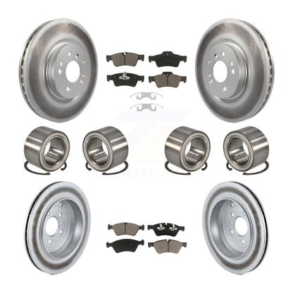 Bearing Coat Brake Rotor Pads Front Rear Kit (10Pc) For Mercedes-Benz ML500 R350