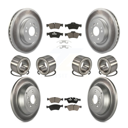 Bearing Coat Brake Rotor Pad Front Rear Kit (10Pc) For Mercedes-Benz ML350 ML320