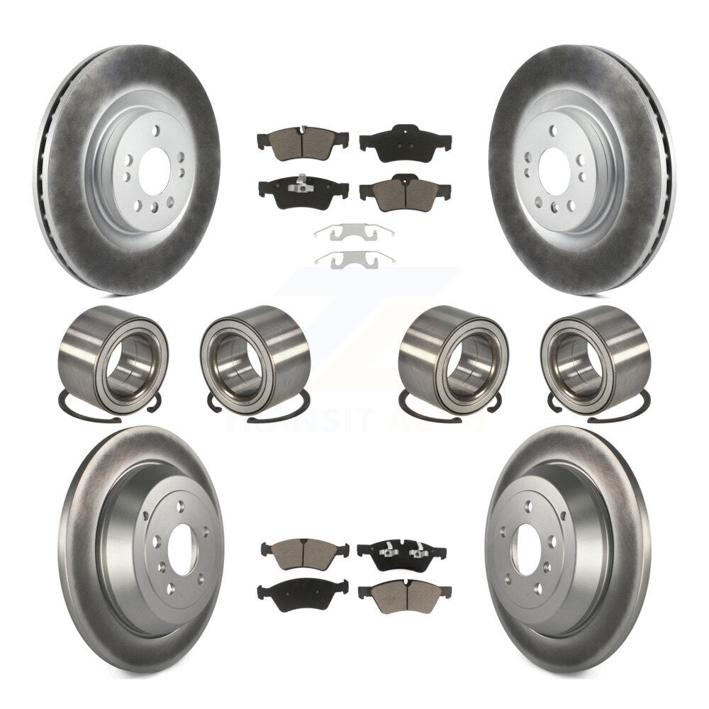 Bearing Coated Brake Rotor And Pad Front Rear Kit (10Pc) For Mercedes-Benz ML320