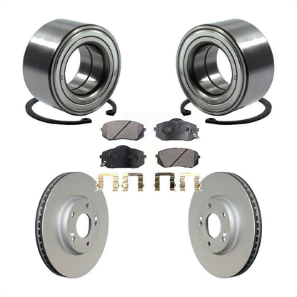 Wheel Bearing Coated Disc Brake Rotor & Pads Front Kit For 2015-2016 Kia Soul EV