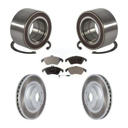 Wheel Bearing Coated Disc Brake Rotor Pads Front Kit For Mercedes-Benz E400 E550