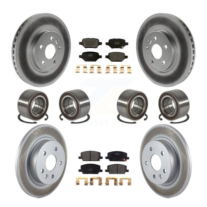 Bearing Coated Brake Rotor Pads Front Rear Kit (10Pc) For Buick Encore Chevrolet