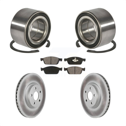 Wheel Bearing Coated Disc Brake Rotor And Pad Front Kit For Ford Transit Connect