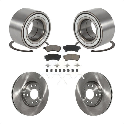 Wheel Bearing Disc Brake Rotors And Pads Front Kit For 2009-2013 Mazda 6 3.7L