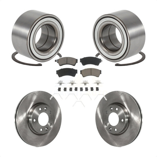 Wheel Bearing Disc Brake Rotors And Pads Front Kit For 2009-2013 Mazda 6 3.7L