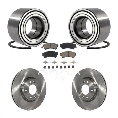 Wheel Bearing Disc Brake Rotor Pad Front Kit For Ford Fusion Mazda 6 Lincoln MKZ