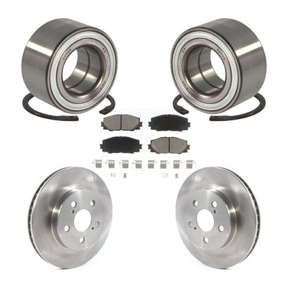 Wheel Bearing Disc Brake Rotors And Pads Front Kit For Toyota Prius Prime AWD-e