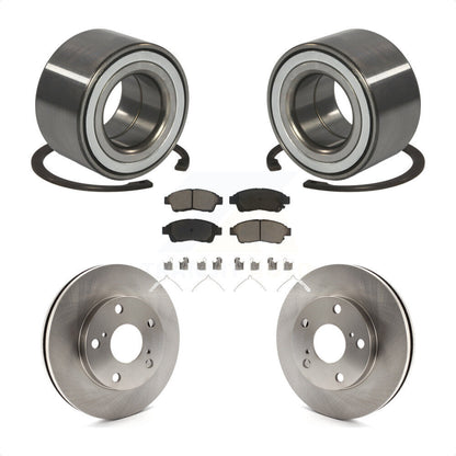 Wheel Bearing Disc Brake Rotors And Ceramic Pads Front Kit For Toyota Camry 2.2L
