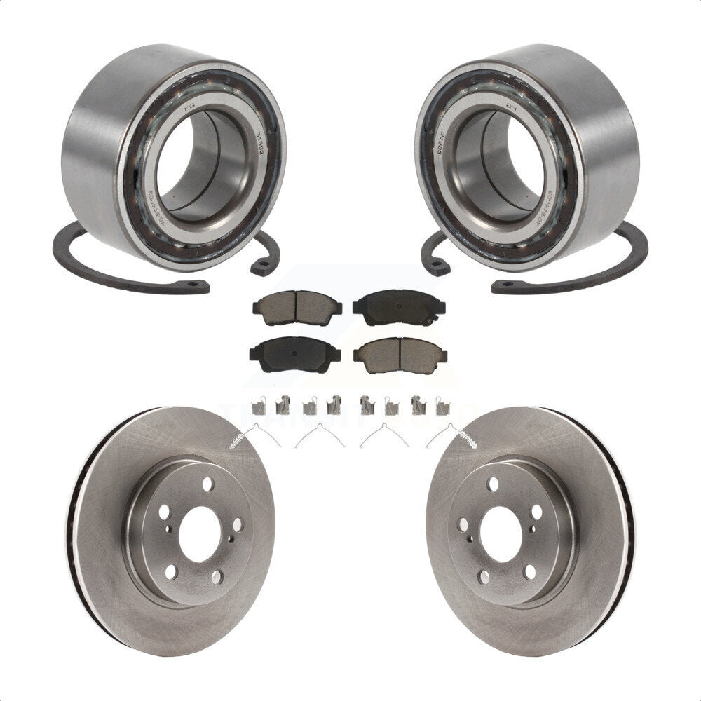 Wheel Bearing Disc Brake Rotor And Pads Front Kit For 1994-1997 Toyota Celica ST