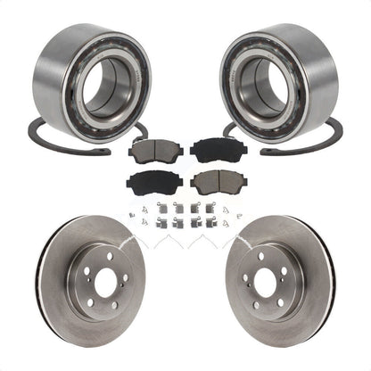 Wheel Bearing Disc Brake Rotor And Ceramic Pads Front Kit For 1998 Toyota Celica
