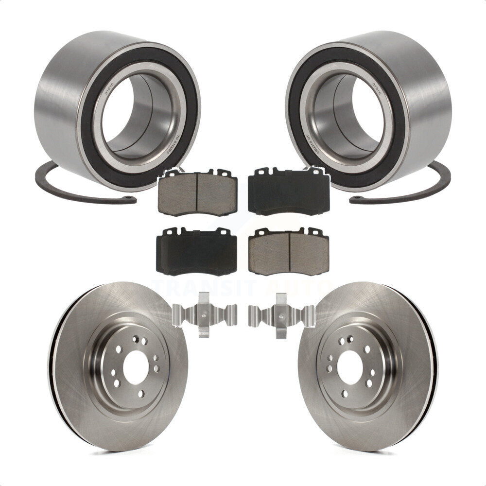 Wheel Bearing Brake Rotor & Pad Front Kit For Mercedes-Benz ML500 ML430 ML55 AMG
