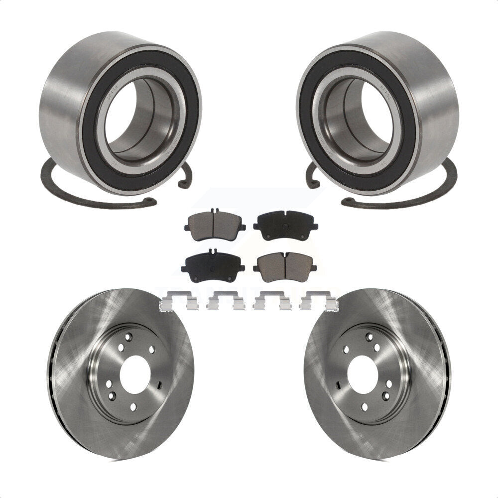 Wheel Bearing Brake Rotor & Pads Front Kit For Mercedes-Benz C280 C240 C320 C350