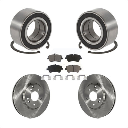 Wheel Bearing Brake Rotor & Pads Front Kit For Mercedes-Benz C280 C240 C320 C350