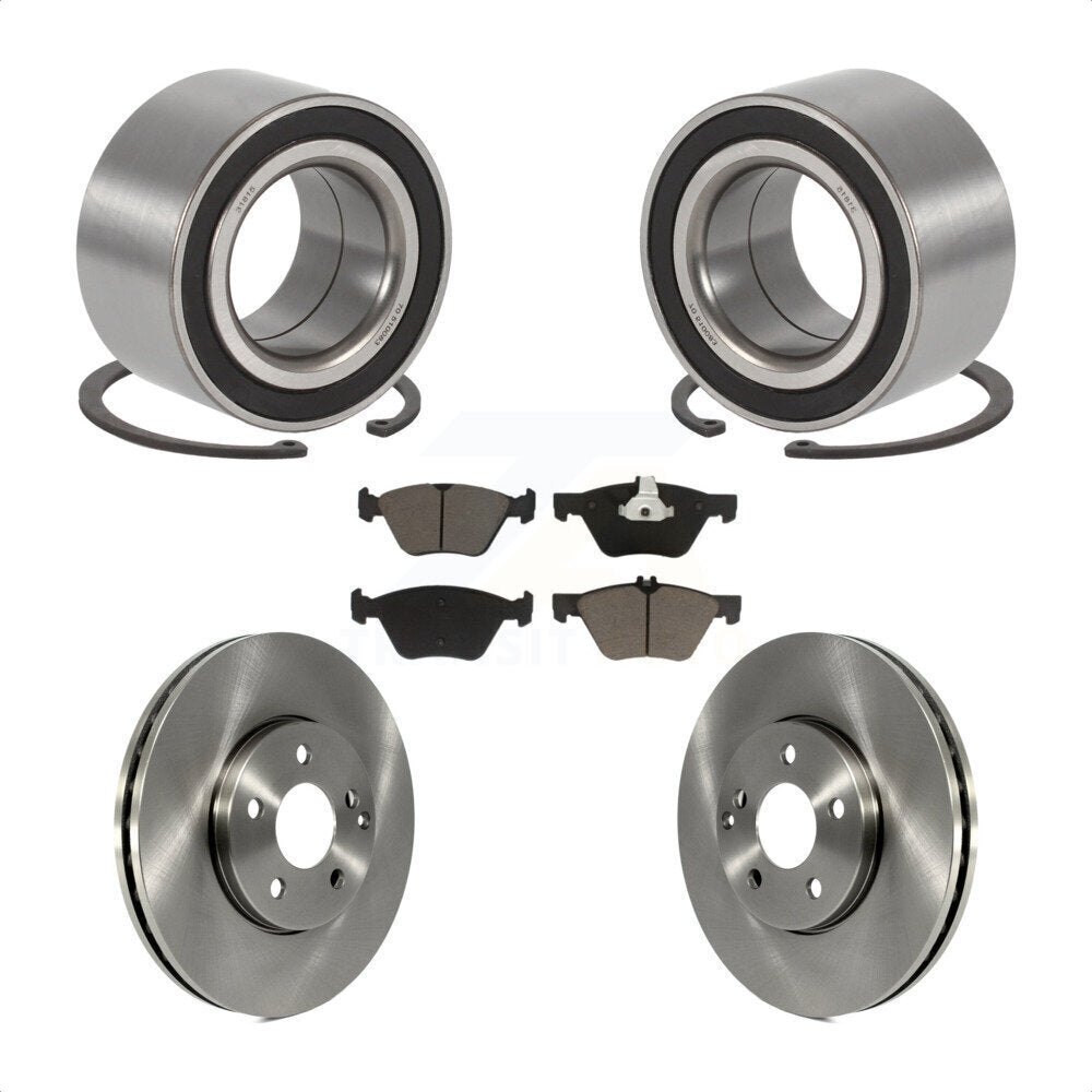 Wheel Bearing Disc Brake Rotors And Pads Front Kit For Mercedes-Benz E350 E320
