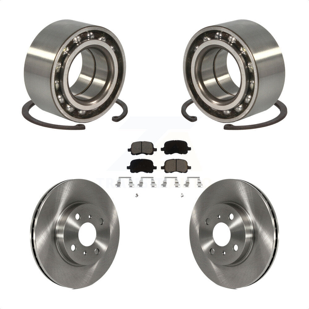 Wheel Bearing Disc Brake Rotor Pads Front Kit For Toyota Corolla Chevrolet Prizm