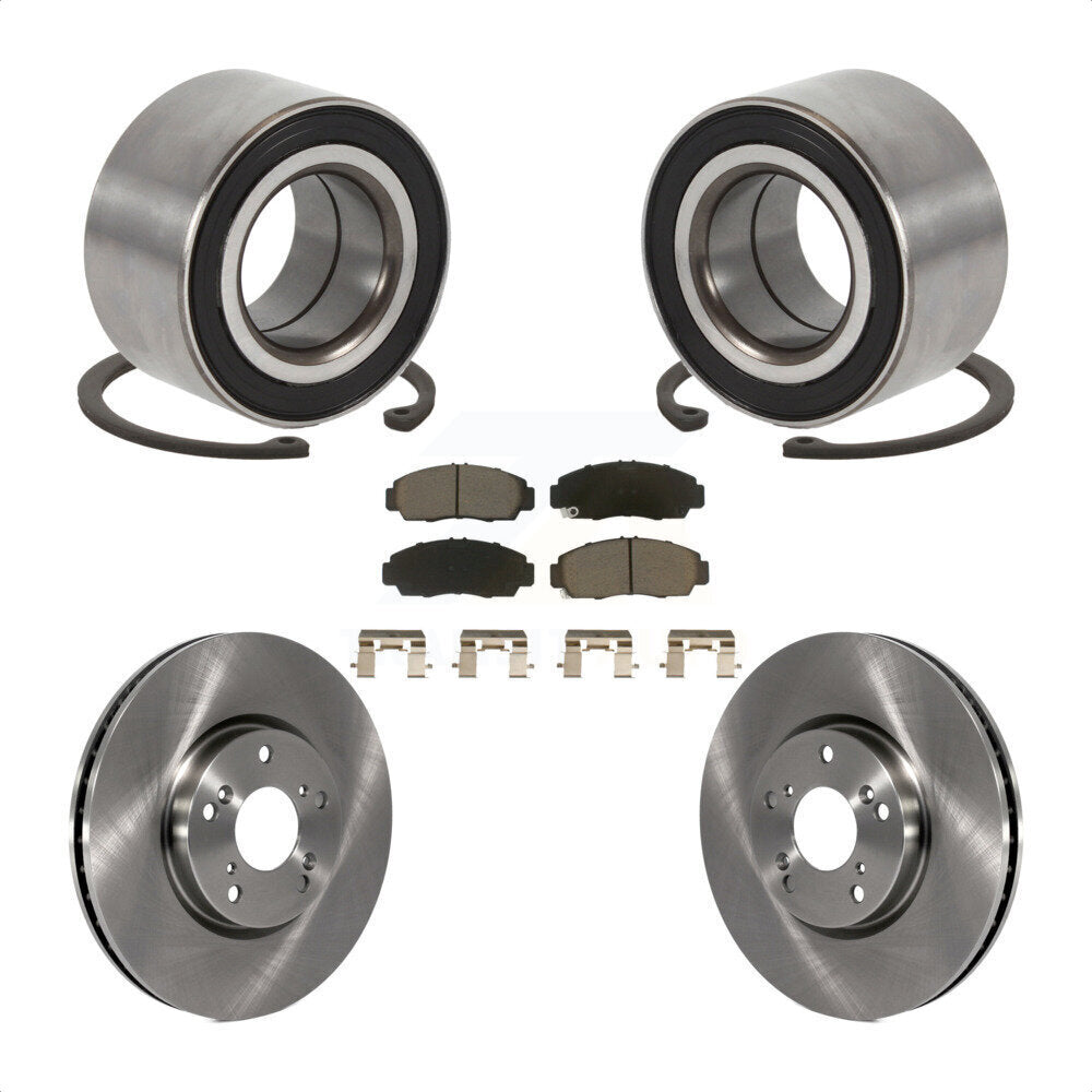 Wheel Bearing Disc Brake Rotor Pad Front Kit For Acura TL Automatic transmission