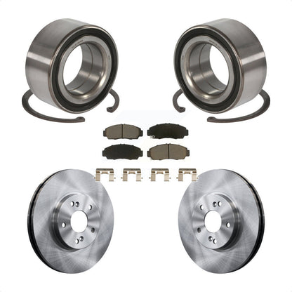 Wheel Bearing Disc Brake Rotors And Pads Front Kit For Honda Accord Acura TSX