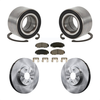 Wheel Bearing Disc Brake Rotors And Pads Front Kit For Honda Accord Acura TSX TL