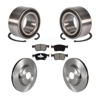 Wheel Bearing Disc Brake Rotors And Ceramic Pads Front Kit For Honda Accord