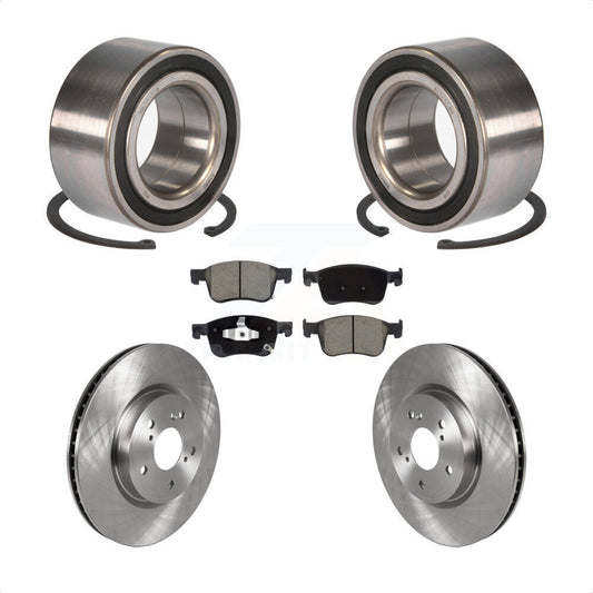 Wheel Bearing Disc Brake Rotors And Ceramic Pads Front Kit For Honda Accord