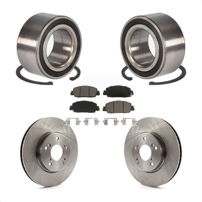 Wheel Bearing Disc Brake Rotors And Ceramic Pads Front Kit For Honda Accord