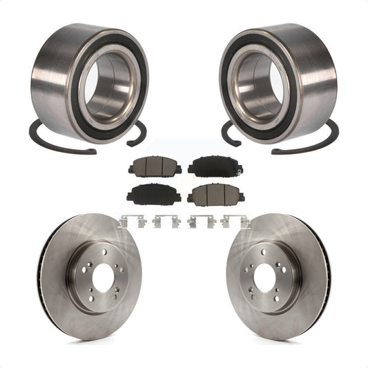 Wheel Bearing Disc Brake Rotors And Ceramic Pads Front Kit For Honda Accord