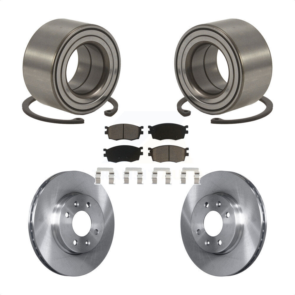 Wheel Bearing Disc Brake Rotor And Pad Front Kit For Hyundai Accent Kia Rio Rio5