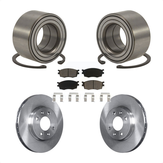 Wheel Bearing Disc Brake Rotor And Pad Front Kit For Hyundai Accent Kia Rio Rio5