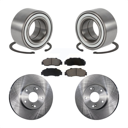 Wheel Bearing Disc Brake Rotor And Pad Front Kit For 1998-2002 Honda Accord 3.0L