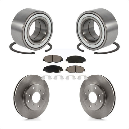 Wheel Bearing Brake Rotor & Pad Front Kit For 98-02 Honda Accord Coupe with 2.3L
